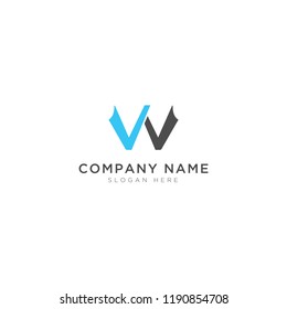 W and V abstract Logo Template Design Vector, Emblem, Design Concept, Creative Symbol, Icon