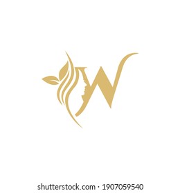 W Vector Logo Design. Icon, Brand Identity, Monogram of Female Business and Industry on Decorative Fashion, Makeup, Lifestyle, Modern, Spa, Feminism, Lady, Cosmetics, Beauty