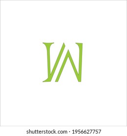 w vector logo design letter