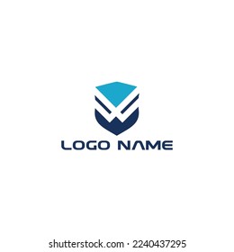 W Vector property and construction logo