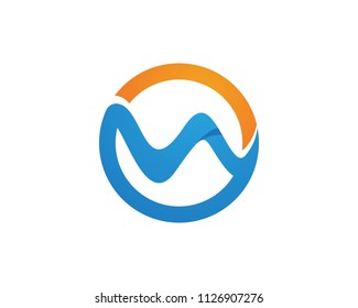 W wave logos and symbols vector
