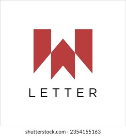 W WI Letter Logo Design Template Element