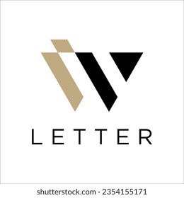 W WI Letter Logo Design Template Element