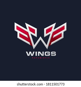 w wings images stock photos vectors shutterstock https www shutterstock com image vector w wing fly emblem badge 1811501773