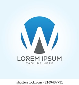 W WO letter Logo Template In Modern Creative Minimal Style Vector Design