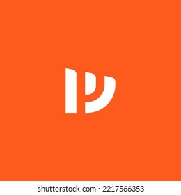 W, WP, PW letter logo design template elements. Modern abstract digital alphabet letter logo. Vector illustration.