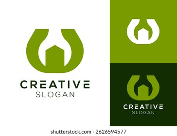 W wrench logo. Letter W with wrench logo design for tools and repair
