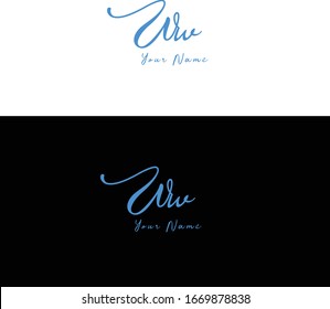 W W WW Initial letter handwriting and signature logo.