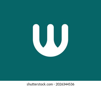 W ww letter logo design vector template