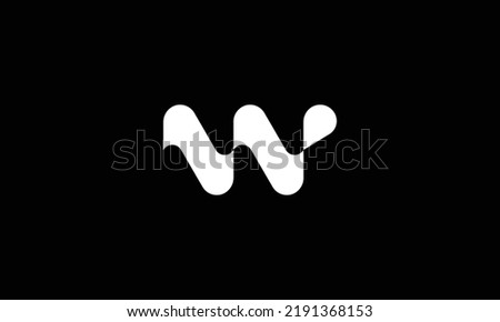 W, WW Letter Logo Design with Creative Modern Trendy Typography Zdjęcia stock © 