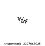 W, WW letter modern branding logo