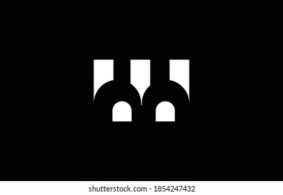 W WW logo design concept with background. Initial based creative minimal monogram icon letter. Modern luxury alphabet vector design