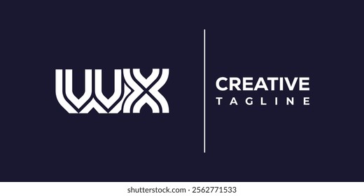 W and X logo design. WX abstract Letters Logo Monogram. This logo design is the process of creating a visual symbol that represents a brand, company, or individual.
