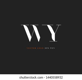 W Y letters Joint logo icon vector for business card and corporate identity.