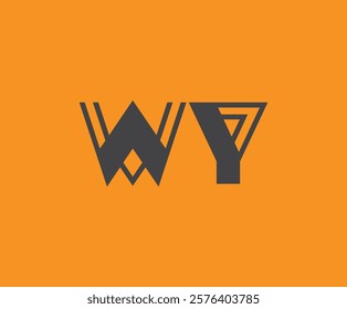 W and Y logo design. WY abstract Letters Logo Monogram. This logo design is the process of creating a visual symbol that represents a brand, company, or individual.