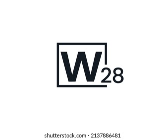 W28, 28W Initial letter logo