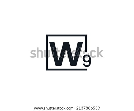 W9, 9W Initial letter logo