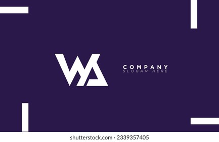 WA Alphabet letters Initials Monogram logo AW, W and A