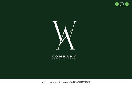 WA Alphabet letters Initials Monogram logo AW, W and A