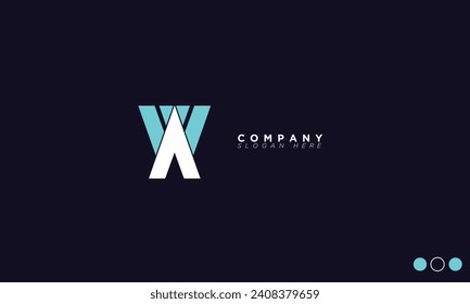 WA Alphabet letters Initials Monogram logo AW, W and A
