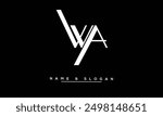 WA, AW Abstract Letters Logo Monogram