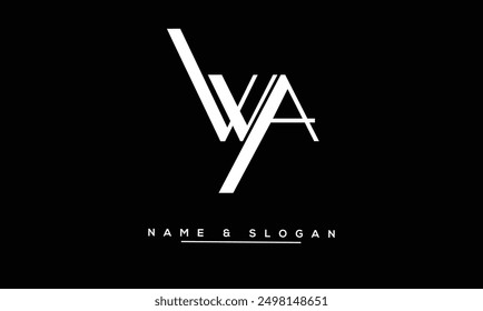 WA, AW Abstract Letters Logo Monogram