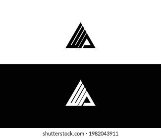 WA And AW Letter Logo And Icon Vector Element Design.