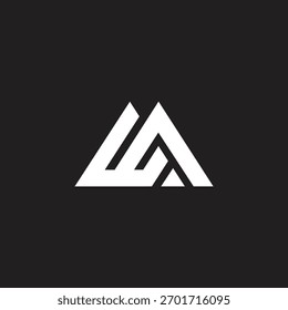 WA oder AW Logo anfängliche Logo Design Vektor kreative Idee.