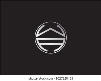 WA circle Shape Letter Design