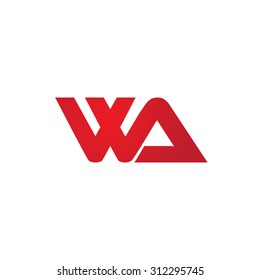 Wa Company Linked Letter Logo Stock Vector (Royalty Free) 312295745 ...