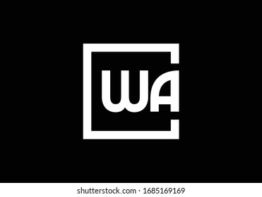 Diseño de logotipo de carta inicial, símbolo alfabético gráfico para identidad empresarial