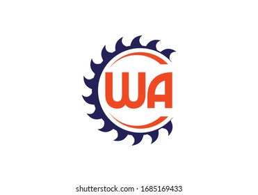 WA Initial Letter Logo design, Graphic Alphabet Symbol for Corporate Business Identity