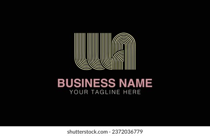 WA initial logo | initial based abstract modern minimal creative logo, vector template image. luxury logotype , real estate homie . typography . initials 