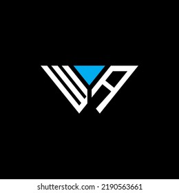 WA letter logo creative design with vector graphic, WA simple and modern logo.