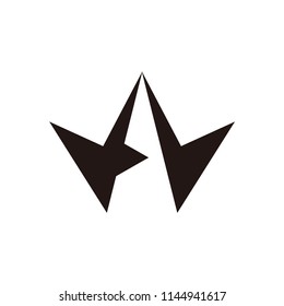 wa letter vector logo
