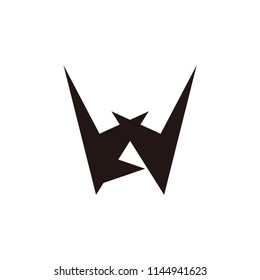 wa letter vector logo