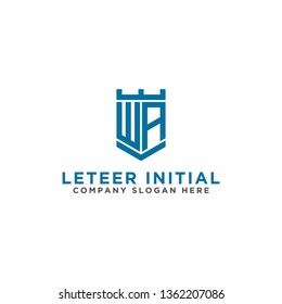 WA letters Initial icon / logo design Monogram inspiration. - vector