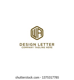 WA letters Initial icons / Monogram.- Vector inspiration logo design - Vector