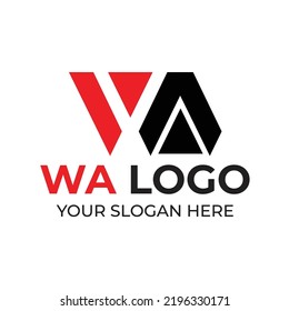 WA logo design - logo design royalty - WA logo