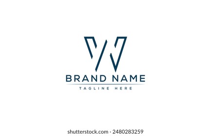 WA logo Design Template Vector Graphic Branding Element