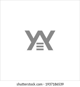 WA logo design vector sign