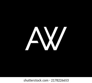 Wa Logo Design Vector Template Stock Vector (Royalty Free) 2178226653
