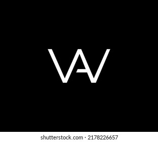 Wa Logo Design Vector Template Stock Vector (Royalty Free) 2178226657