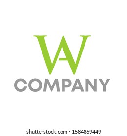 wa logo icon design template sign