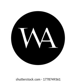 wa vector logo, for technology companies, finance, housing, etc. thank you