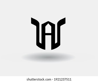 WA YA letter logo initial vector design idea