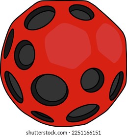 Waboba ball vector illustration isolated on white background