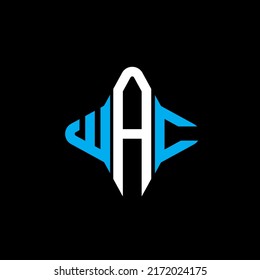 WAC letter logo creative design with vector graphic
