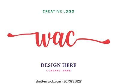 WAC lettering logo is simple, easy to understand and authoritative