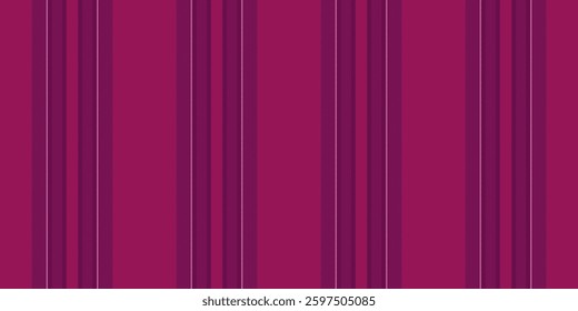Wackage seamless background pattern, shabby texture textile stripe. Pala fabric vector vertical lines in pink and magenta colors palette.